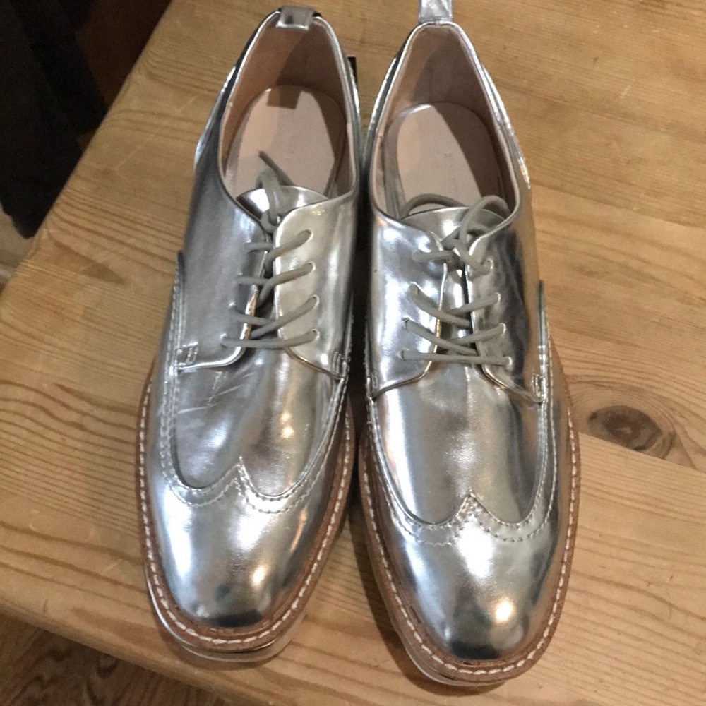 Zara silver shoe